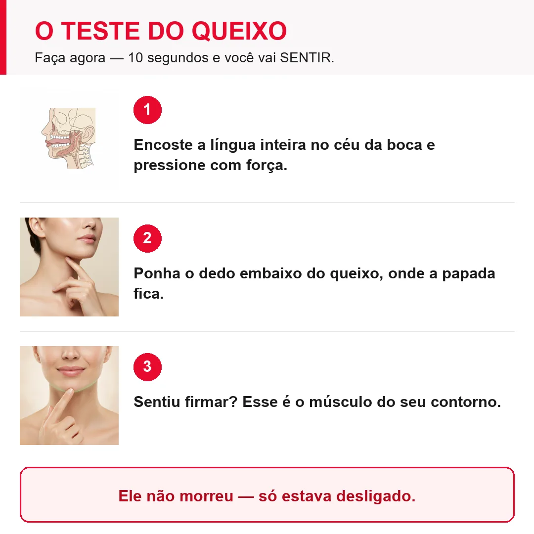 Passo a passo do teste do queixo